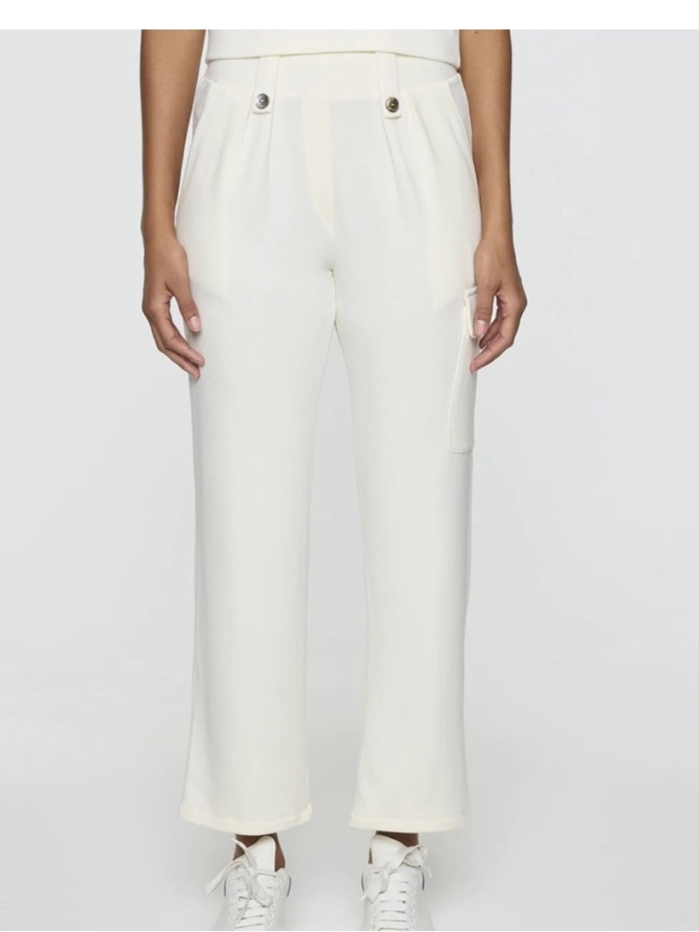 Bleusalt Cargo Pants Size 4/XL Cream Modal